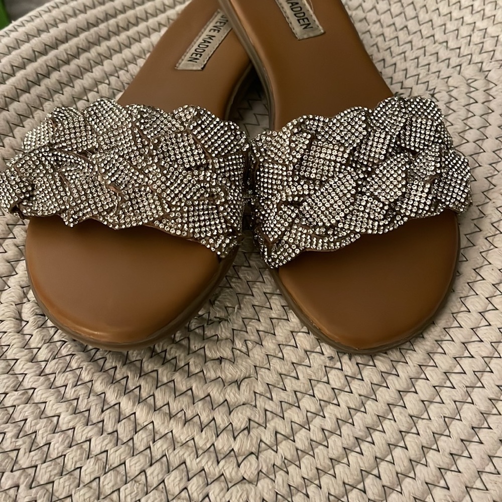 Steve Madden Rhinestone slides - Picture 4 of 4